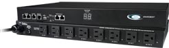 IPDU-S8-P15 - Secure Remote Power Control Unit mit Umweltüberwachung, 8 Ausgänge , 15A Input / Output Current , USA / Kanada