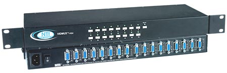 16-Port VGA Nur-Video-Switch in Rackmount-Gehäuse
