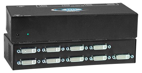 DVI Video-Splitter ermöglicht bis zu 16 digitale single-link DVI Bildschirme über eine digitale DVI Quelle, ohne Signalverluste, zu betrieben